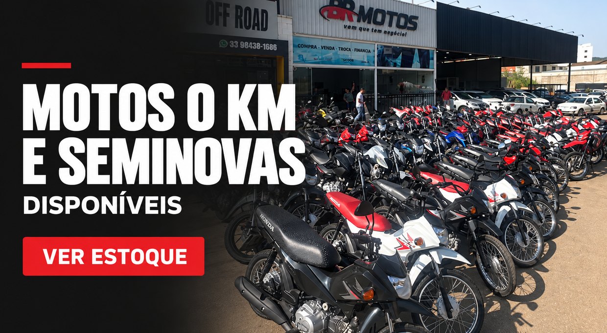 Motos 0 km e seminovas disponíveis - BR Motos