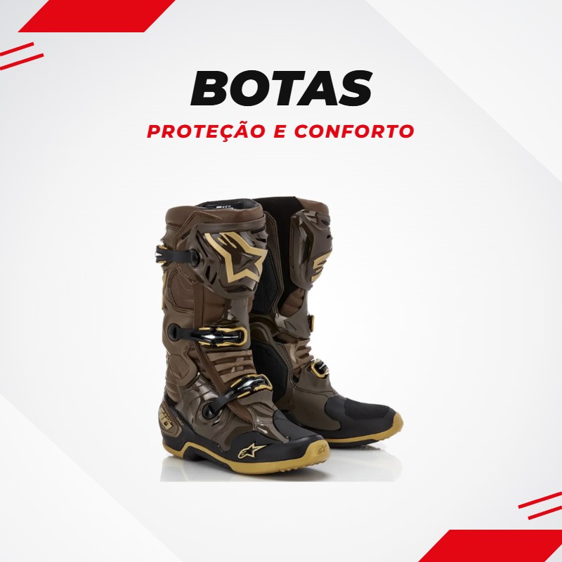 Botas de motocross e trilha na BR Motos