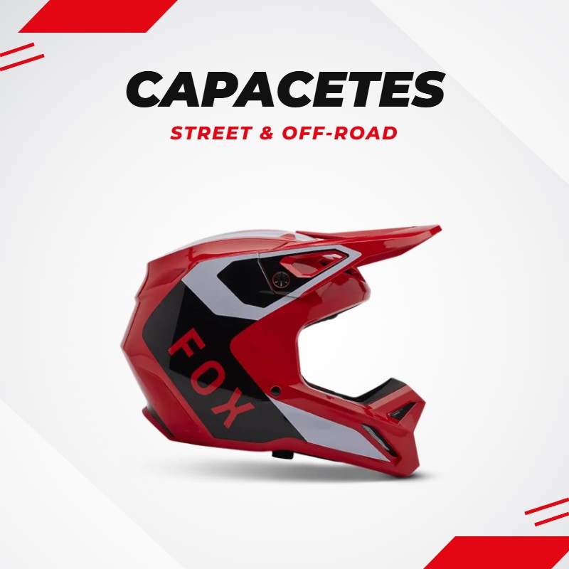Capacetes street e off-road na BR Motos