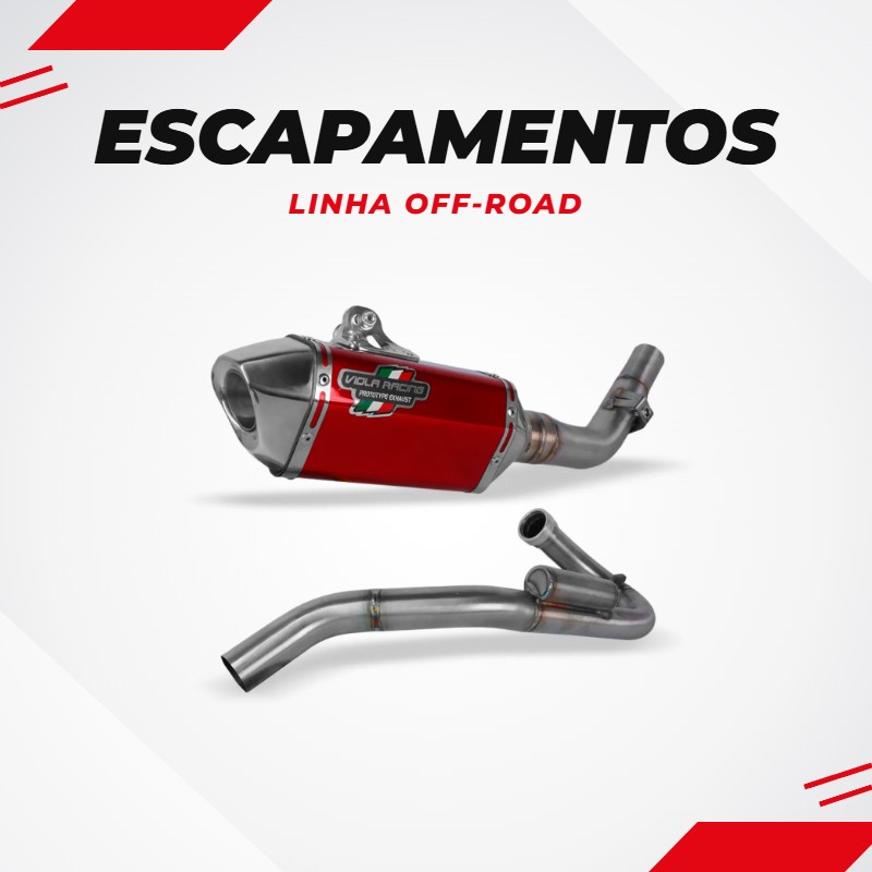 Escapamentos linha off-road na BR Motos