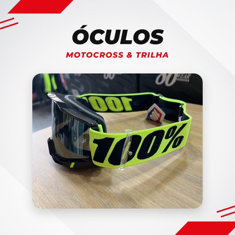 Óculos de motocross e trilha na BR Motos