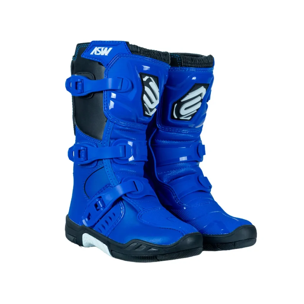 Bota ASW Image Kids Preto/Azul – par