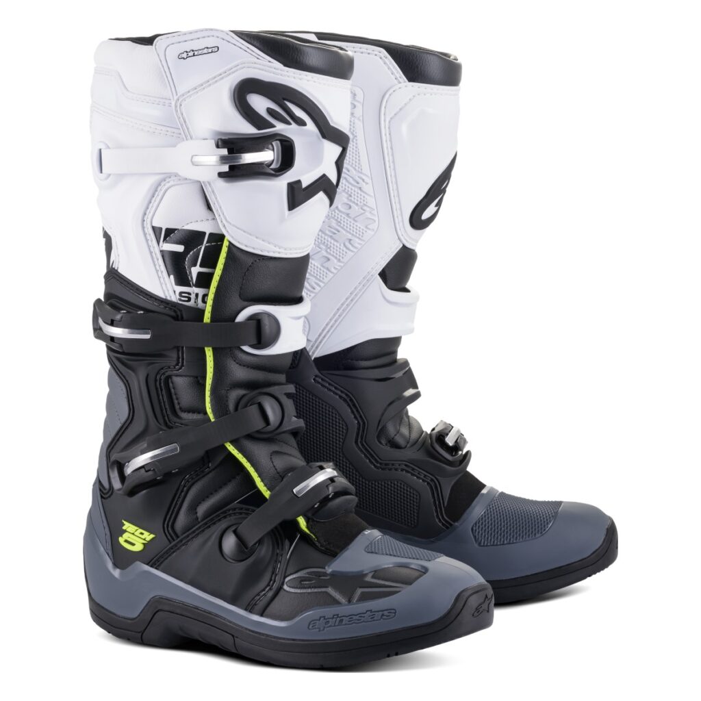 Bota Alpinestars Tech 5 Preto/Cinza/Branco – par