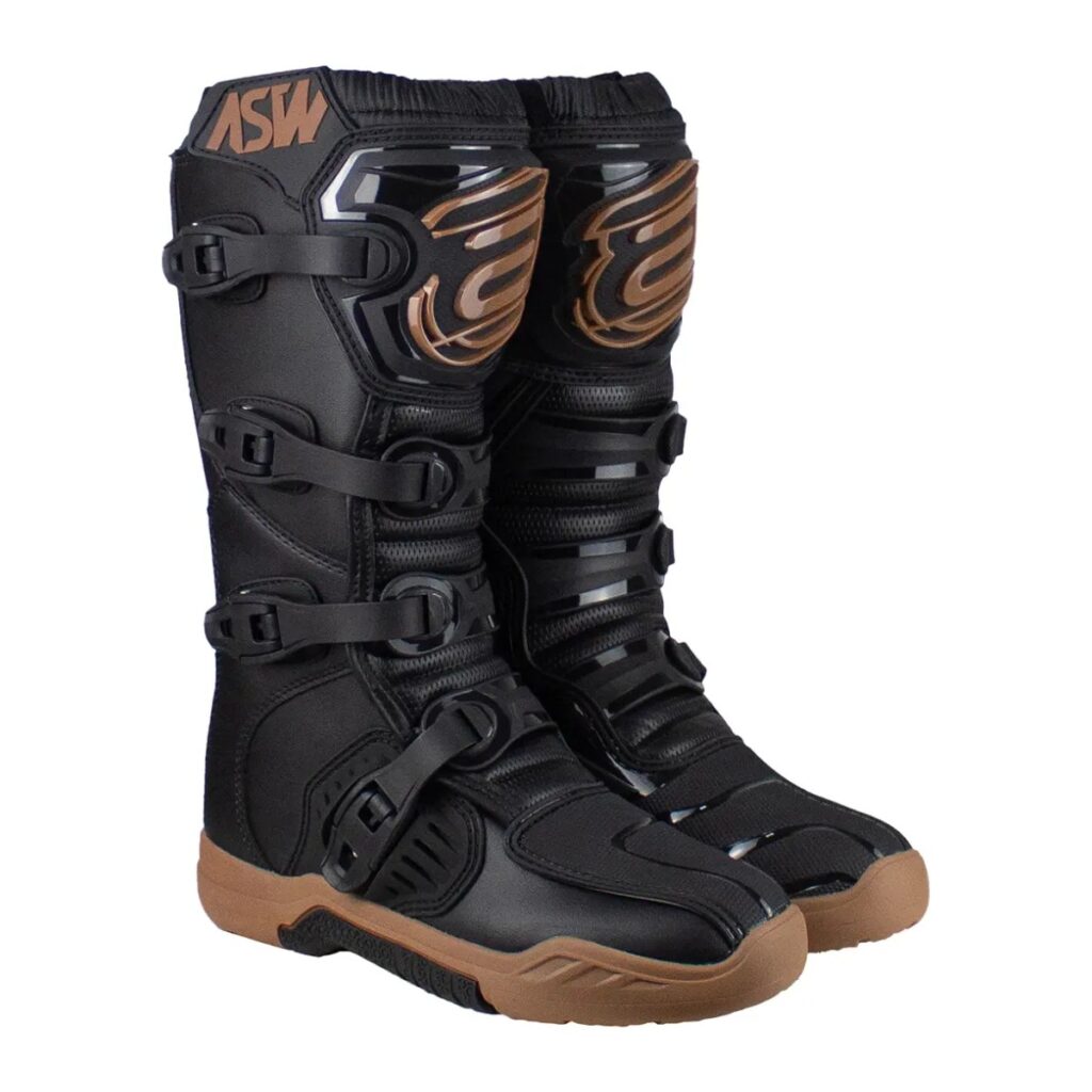 Bota ASW Image Enduro Preto/Marrom – par